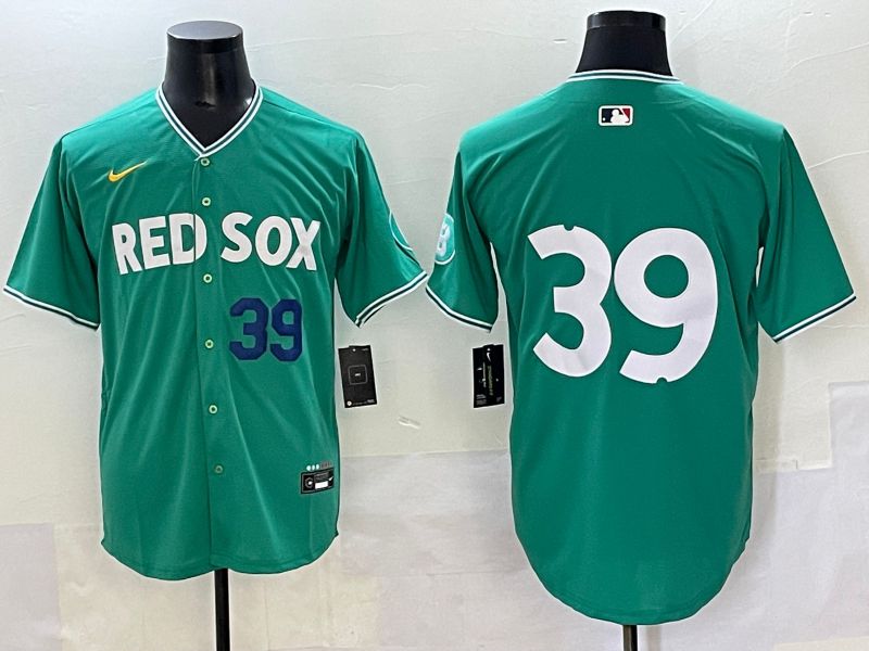Men 2025 Boston Red Sox #39 No Name Dark Green Joint Name Nike MLB Jersey style 3